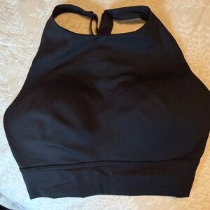 Women's Black High-Neck Sports Bra